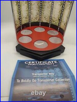 Star Trek Transporter Bay Bradford Exchange New Tested Rare 7x 8 COA