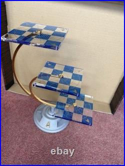 Star Trek Tridimensional Chess Set Franklin Mint Original Box Certificate