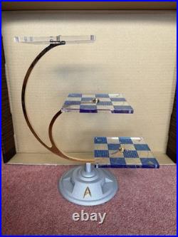 Star Trek Tridimensional Chess Set Franklin Mint Original Box Certificate