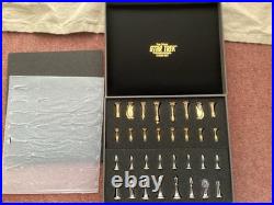 Star Trek Tridimensional Chess Set Franklin Mint Original Box Certificate