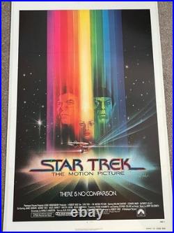 Star Trek US 1 Sheet Advance Original Film Poster 27x41 LINEN BACKED 1979