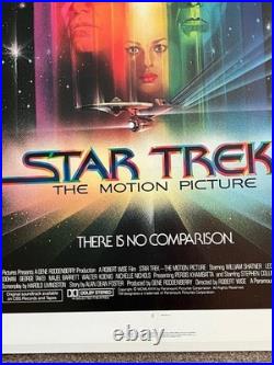 Star Trek US 1 Sheet Advance Original Film Poster 27x41 LINEN BACKED 1979