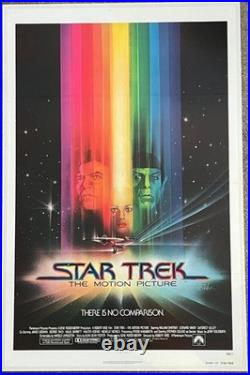 Star Trek US 1 Sheet Advance Original Film Poster 27x41 LINEN BACKED 1979