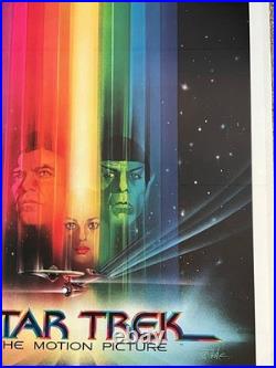Star Trek US 1 Sheet Advance Original Film Poster 27x41 LINEN BACKED 1979