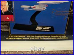 Star Trek USS Enterprise Lighted Figurine Featuring The Voice Of Picard Music Star Trek USS Enterprise Lighted Figurine Featuring The Voice Of Picard Music