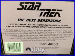 Star Trek USS Enterprise Lighted Figurine Featuring The Voice Of Picard Music Star Trek USS Enterprise Lighted Figurine Featuring The Voice Of Picard Music