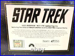 Star Trek USS Enterprise Lighted Figurine Featuring The Voice Of Shatner Music Star Trek USS Enterprise Lighted Figurine Featuring The Voice Of Shatner Music
