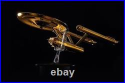Star Trek USS Enterprise XL Gold TOS Eaglemoss Rare Limited Out Of Print OOP