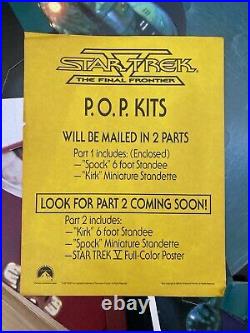 Star Trek V The Final Frontier STANDEE Captain Kirk Movie Cardboard Promo Pt. 1