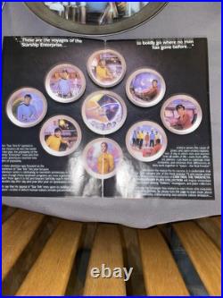 Star Trek VERY RARE Platinum Rim Plates- Complete Set #0159 Ernst WithCOAs