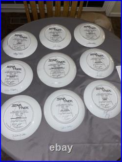 Star Trek VERY RARE Platinum Rim Plates- Complete Set #0159 Ernst WithCOAs