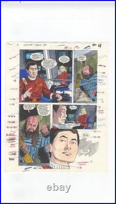Star Trek VI pg 4 COLOR GUIDE Original Comic Production Art