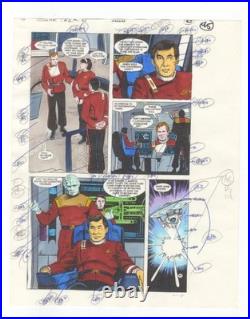 Star Trek VI pg 44 COLOR GUIDE Original Comic Production Art Star Trek VI pg 44 COLOR GUIDE Original Comic Production Art