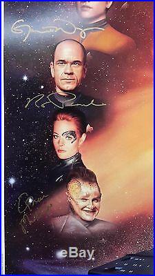 Star Trek Votager Lithograph signed by 5 Cast Members- Lightspeed (LHAU-P-04)