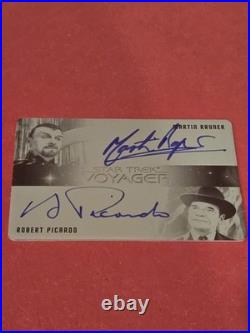Star Trek Voyager A&i Martin Rayner Robert Picardo Printing Plate Autograph Card