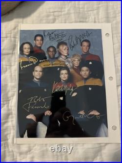 Star Trek Voyager Cast Autographed Signed 8x10 Original Rare Find Not A Reprint Star Trek Voyager Cast Autographed Signed 8x10 Original Rare Find Not A Reprint