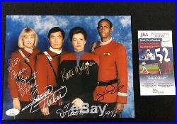 Star Trek Voyager Flashback Cast Signed 8x10 Photo Kate Mulgrew George Takei