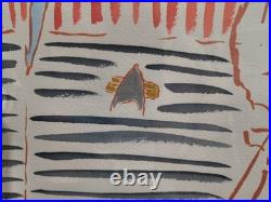 Star Trek Voyager Kate Mulgrew Original Art SIGNED by KM & Alec Egan 2015 FRAMED