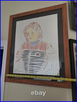 Star Trek Voyager Kate Mulgrew Original Art SIGNED by KM & Alec Egan 2015 FRAMED