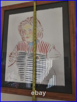 Star Trek Voyager Kate Mulgrew Original Art SIGNED by KM & Alec Egan 2015 FRAMED