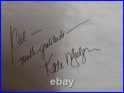 Star Trek Voyager Kate Mulgrew Original Art SIGNED by KM & Alec Egan 2015 FRAMED