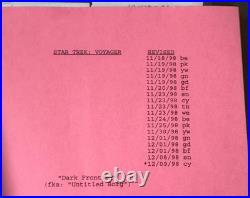 Star Trek Voyager Production Original Script Dark Frontier Part I COLOR PAGES Star Trek Voyager Production Original Script Dark Frontier Part I COLOR PAGES