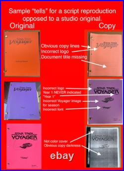 Star Trek Voyager Production Original Script Dark Frontier Part I COLOR PAGES Star Trek Voyager Production Original Script Dark Frontier Part I COLOR PAGES