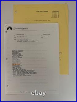 Star Trek Voyager Season 6 Ep2-7 Genuine 6 Script Lot withCrew Annotation Inc. COA
