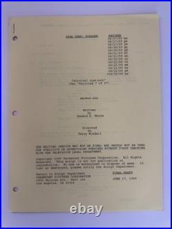 Star Trek Voyager Season 6 Ep2-7 Genuine 6 Script Lot withCrew Annotation Inc. COA