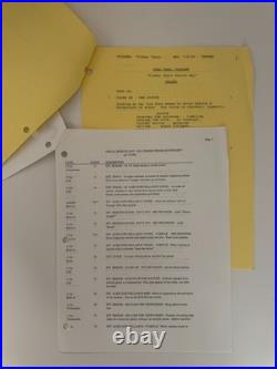 Star Trek Voyager Season 6 Ep2-7 Genuine 6 Script Lot withCrew Annotation Inc. COA