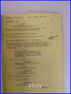 Star Trek Voyager Season 6 Ep2-7 Genuine 6 Script Lot withCrew Annotation Inc. COA