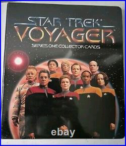 Star Trek Voyager Series 1 Master Set & Binder Rare Holo 115 Cards