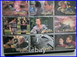 Star Trek Voyager Series 1 Master Set & Binder Rare Holo 115 Cards