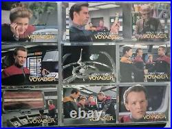 Star Trek Voyager Series 1 Master Set & Binder Rare Holo 115 Cards