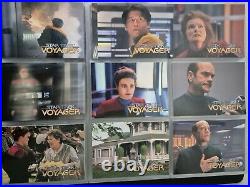 Star Trek Voyager Series 1 Master Set & Binder Rare Holo 115 Cards