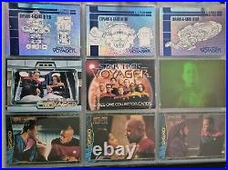 Star Trek Voyager Series 1 Master Set & Binder Rare Holo 115 Cards