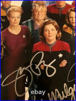 Star Trek Voyager Signed Cast JSA LOA autographed 10x15 Picardo, Ryan+