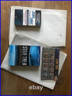 Star Trek collectables 2 original quad posters 2 books & stamps