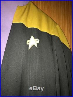 Star Trek original Geordi La Forge uniform LEVAR BURTON prop Generations COA