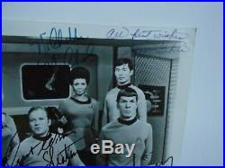 Star Trek original series autographed full cast Shatner Nimoy Gene Roddenberry