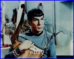 Star Trek's SPOCK Leonard Nimoy 8x10 Authentic Autograph RARE
