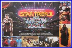 Star trek 2 (1982) original UK quad poster