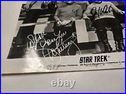 Star-trek Cast Signed 8x10 Bridge Photo