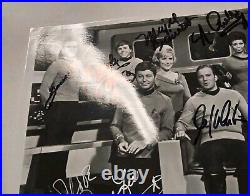 Star-trek Cast Signed 8x10 Bridge Photo