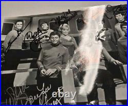 Star-trek Cast Signed 8x10 Bridge Photo