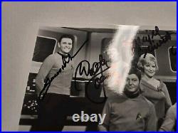 Star-trek Cast Signed 8x10 Bridge Photo