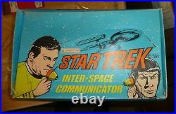Star trek Lone star vintage inter space Communicator Boxed Unused 1974 Kirk