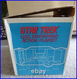 Star trek Mego Bridge playset Boxed complete 1974 + 5 figure enterprise 8