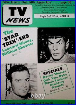 TV Guide 1967 Star Trek Spock Nimoy Kirk Shatner Regional EX/NM COA Rare