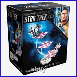 The Noble Collection Star Trek Tri-Dimensional Chess Set 32 Highly Detailed